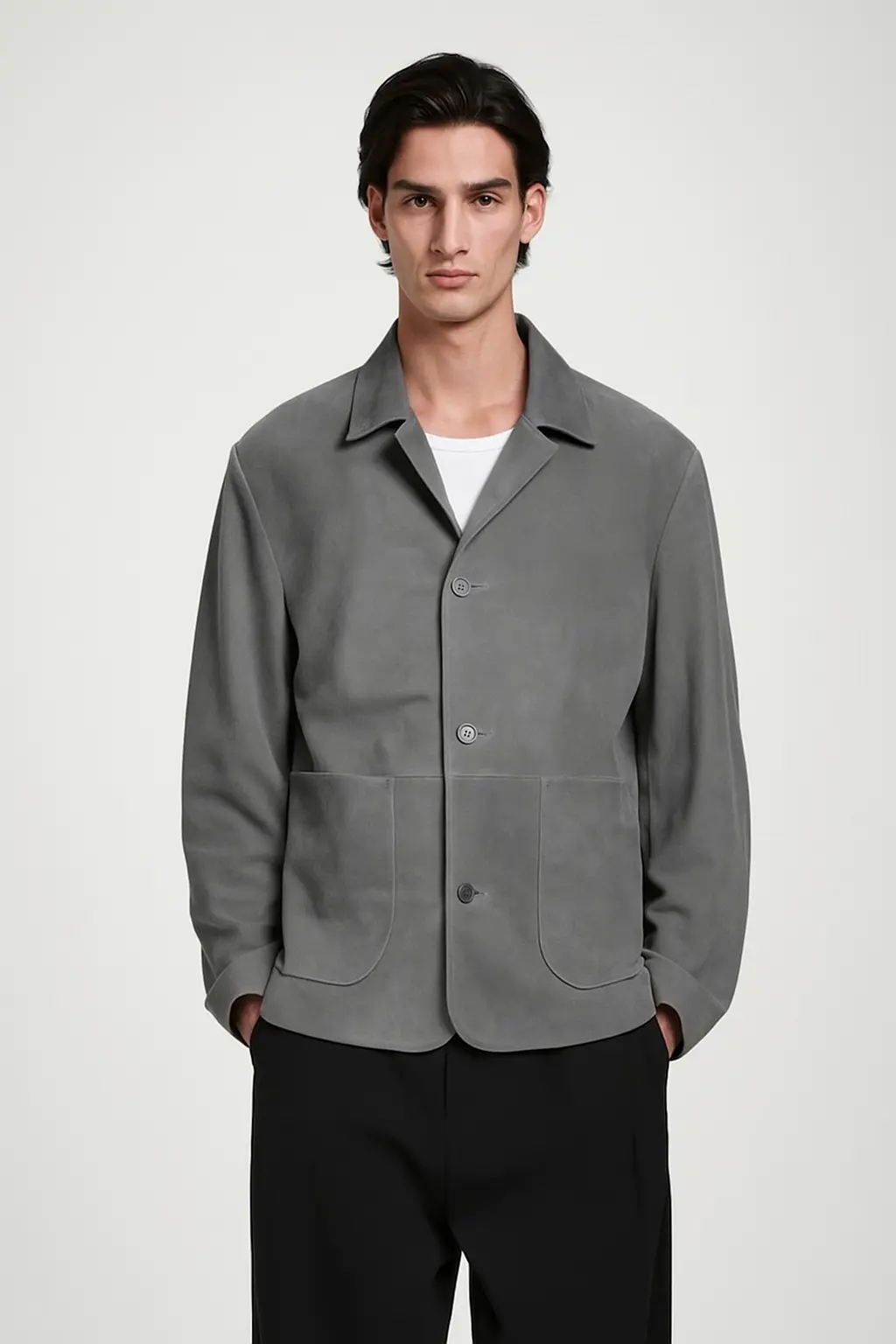 RELAXED SUEDE JACKET